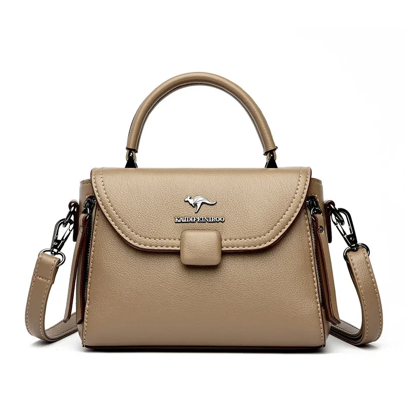 Authentic High Quality Soft Leather Luxury New Designer Fashion Casual Women's Shoulder Bag Handbag Crossbody Bags for Women2024