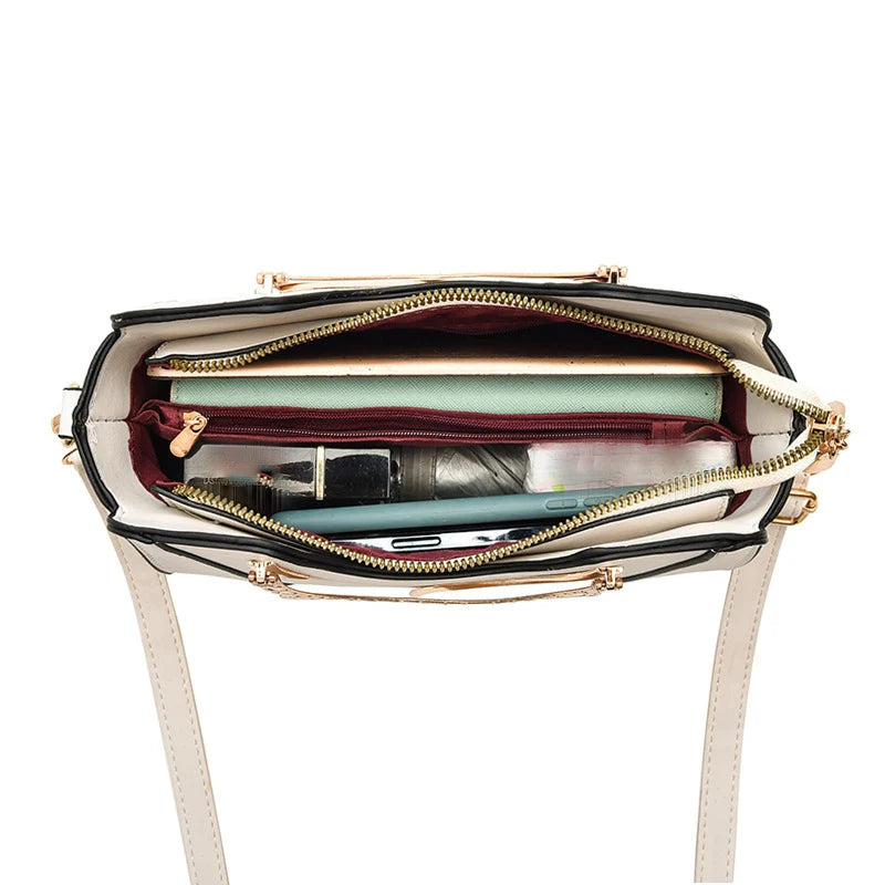 Cat Shaped Handle Women Handbag Trendy And Fashionable, Solid Color, Simple And Casual Crossbody Shoulder Shell Bag