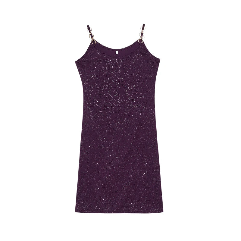 Spring and Summer Europe and the United States Foreign Trade Cross-border New Women's Hot Diamond Sling Sexy Dress Dress