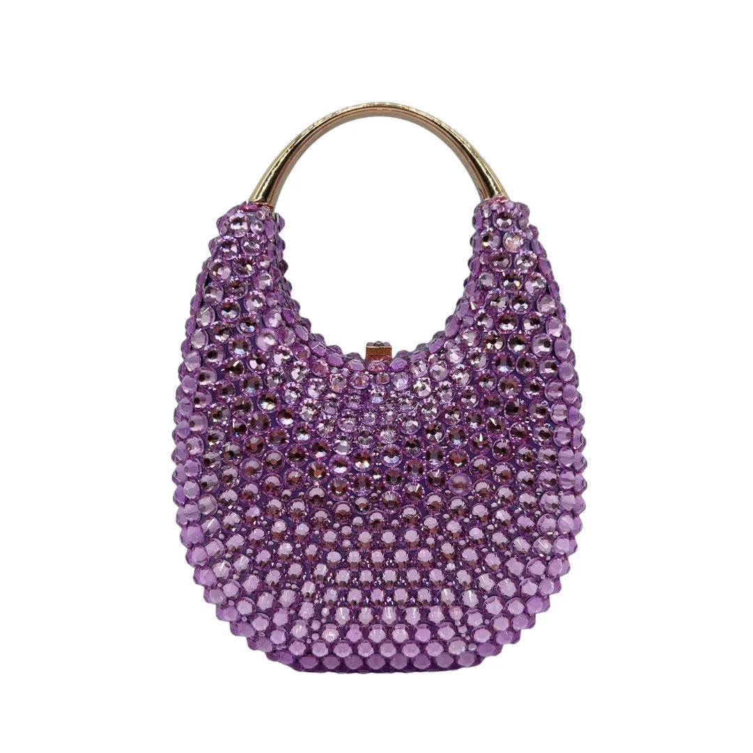 Evening Bag, Clutch, Luxury, 2023 - Crystal and Pearl Embellished Tote, Elegant Ladies Party Purse