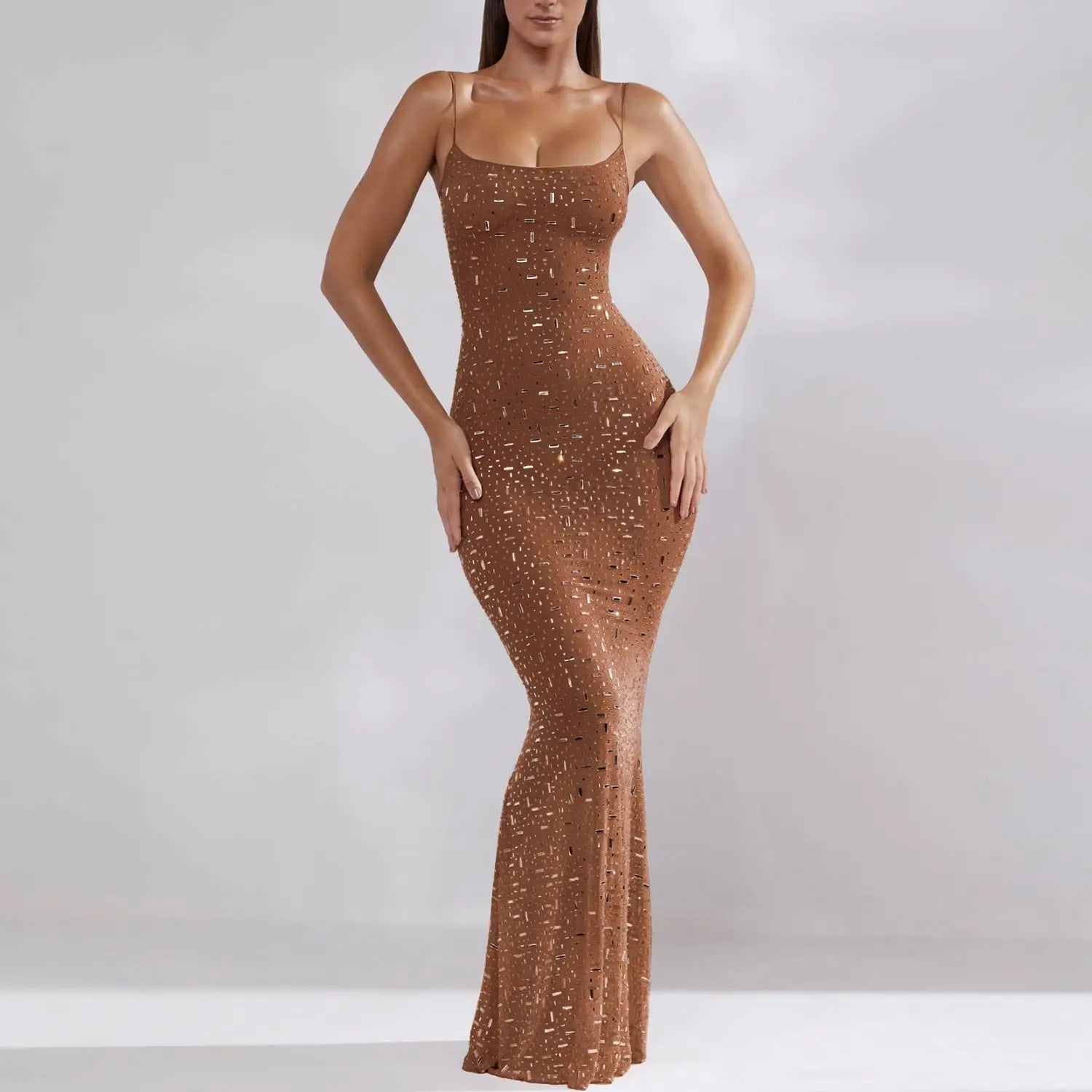 Sexy Beaded Strap Evening Dr Women's Long Tail Fi Tailed Gown Ball Gown Wedding Dr Formal Dr Par Dr