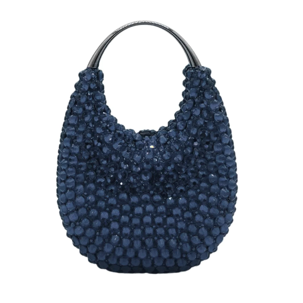 Evening Bag, Clutch, Luxury, 2023 - Crystal and Pearl Embellished Tote, Elegant Ladies Party Purse