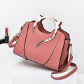 Cat Shaped Handle Women Handbag Trendy And Fashionable, Solid Color, Simple And Casual Crossbody Shoulder Shell Bag