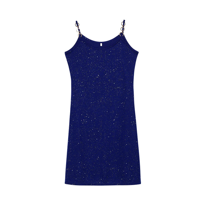 Spring and Summer Europe and the United States Foreign Trade Cross-border New Women's Hot Diamond Sling Sexy Dress Dress