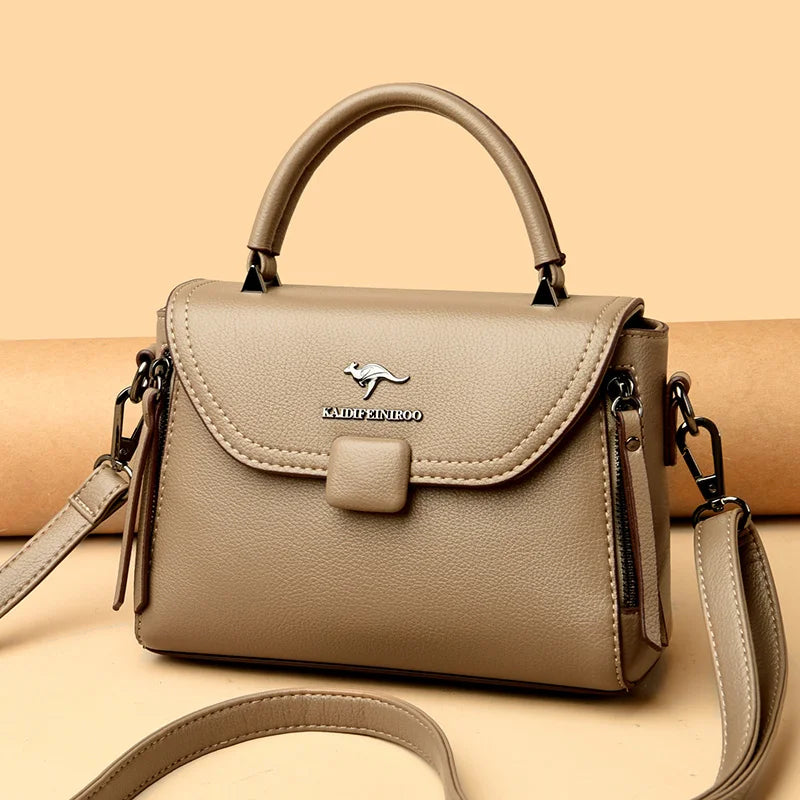 Authentic High Quality Soft Leather Luxury New Designer Fashion Casual Women's Shoulder Bag Handbag Crossbody Bags for Women2024