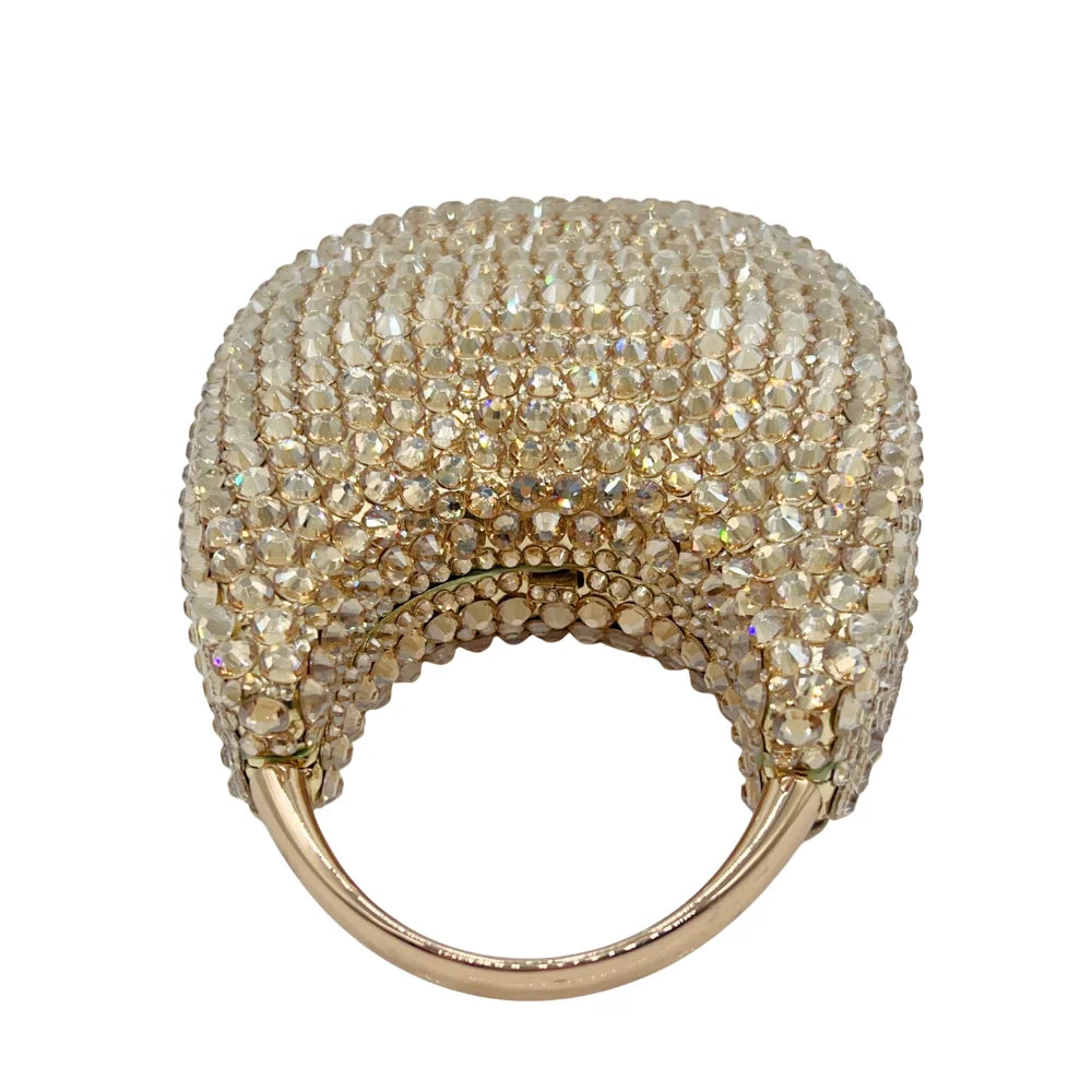 Evening Bag, Clutch, Luxury, 2023 - Crystal and Pearl Embellished Tote, Elegant Ladies Party Purse