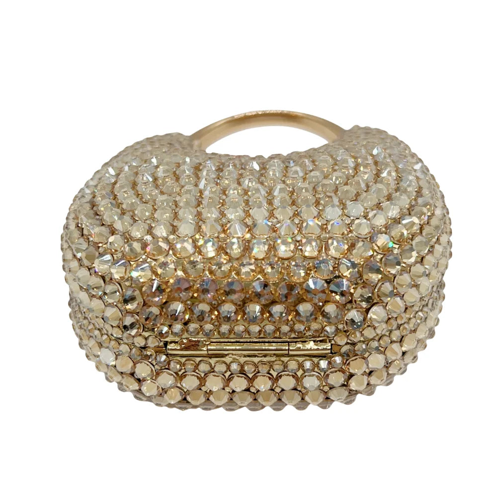 Evening Bag, Clutch, Luxury, 2023 - Crystal and Pearl Embellished Tote, Elegant Ladies Party Purse