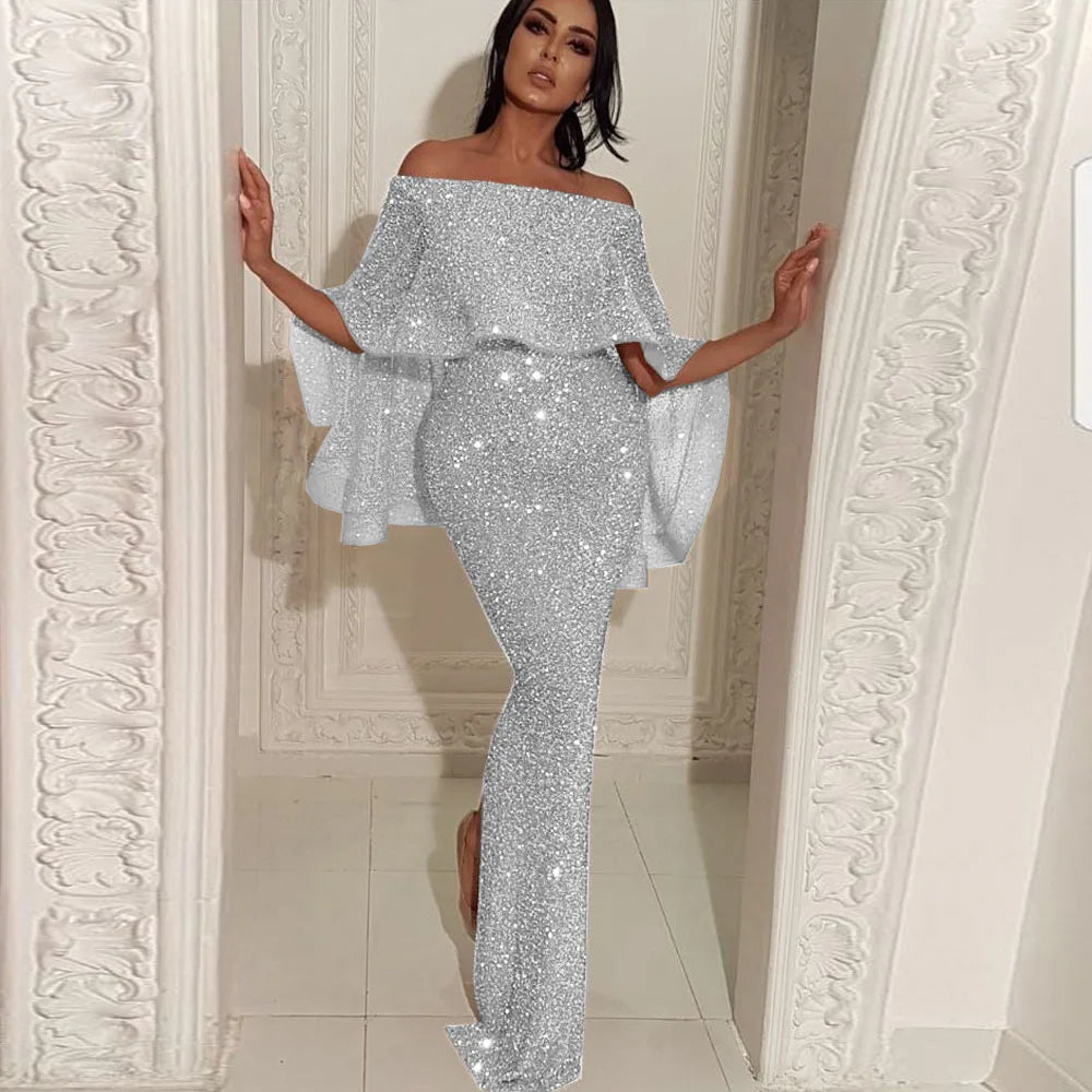 Woman Dress Superior Quality Summer Slash Neck Thin Waist Slim Fashion Dresses Casual Vestidos Dropshipping YPZJAL8815